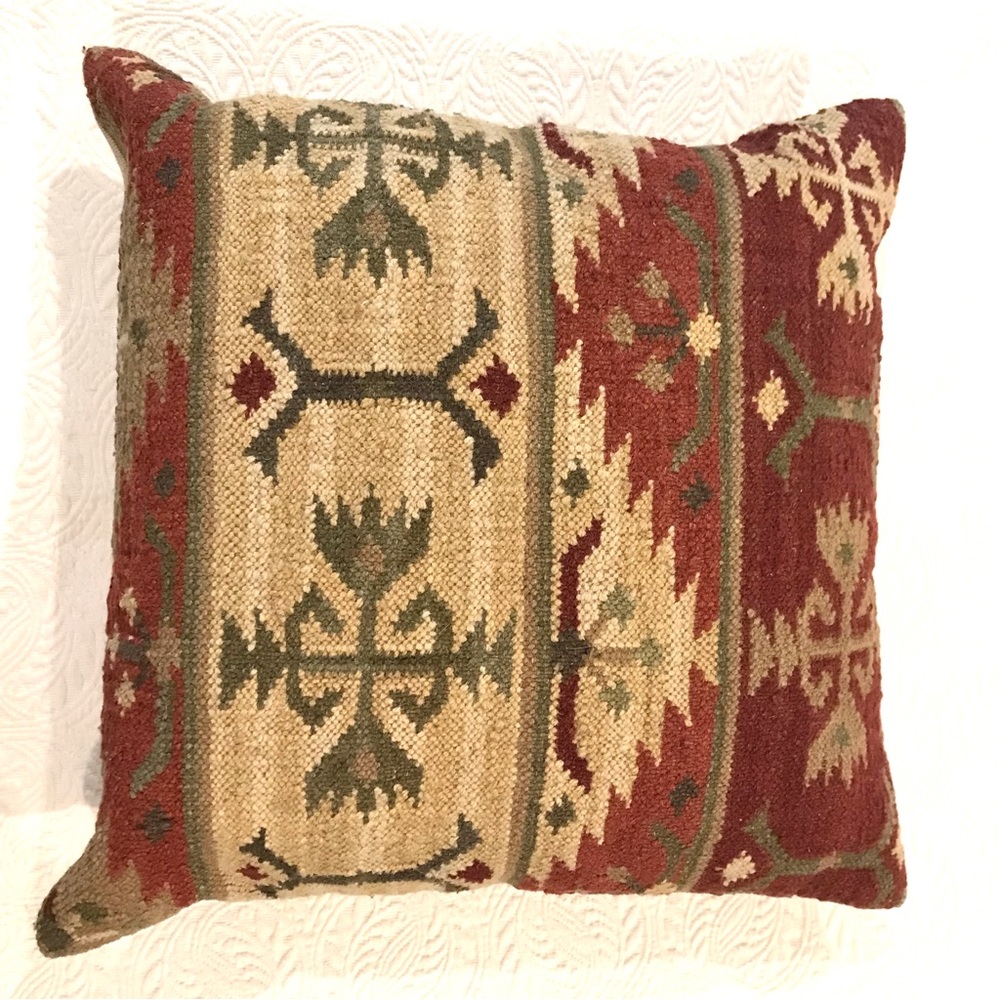 Pottery Barn rug pillow